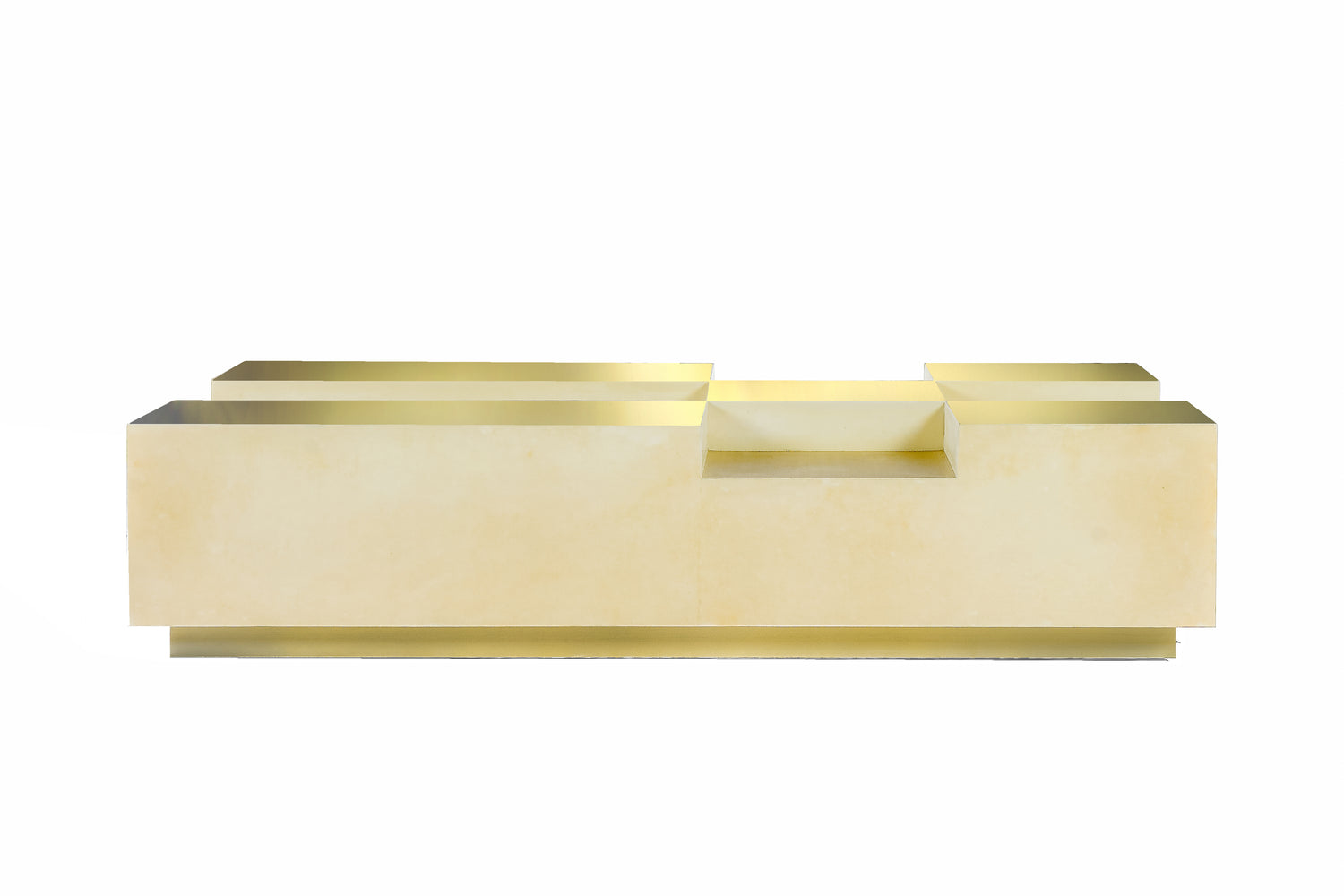 Mann Coffee Table (Natural Brass)