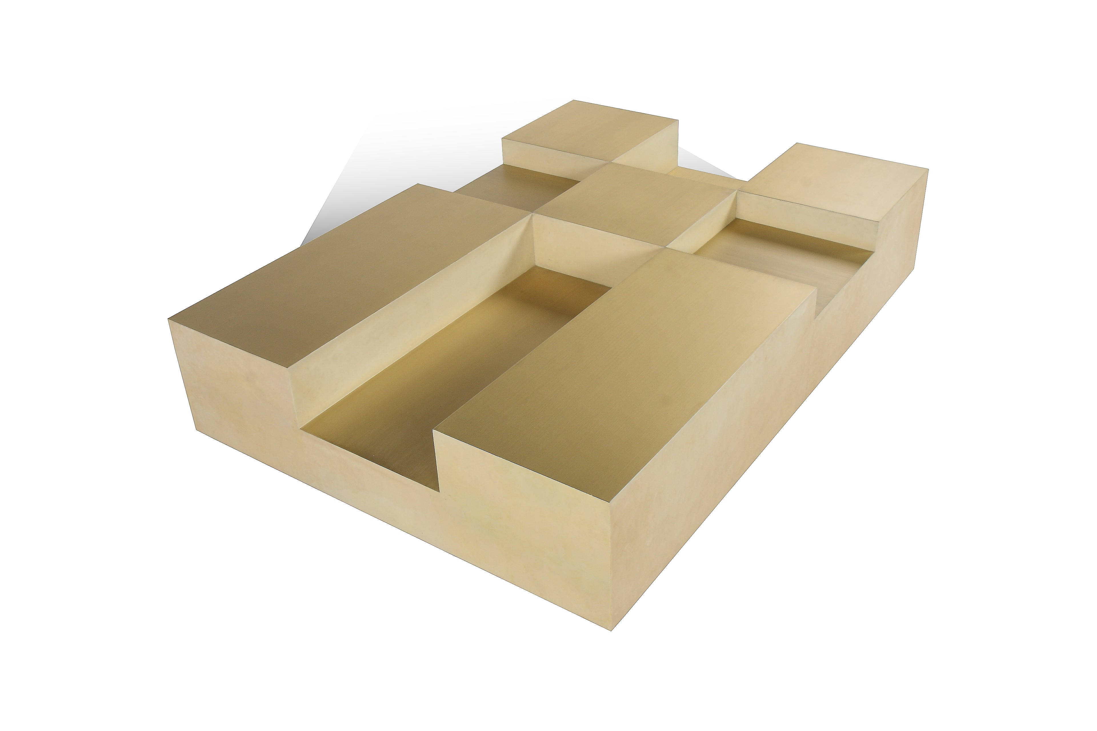 Mann Coffee Table (Natural Brass)
