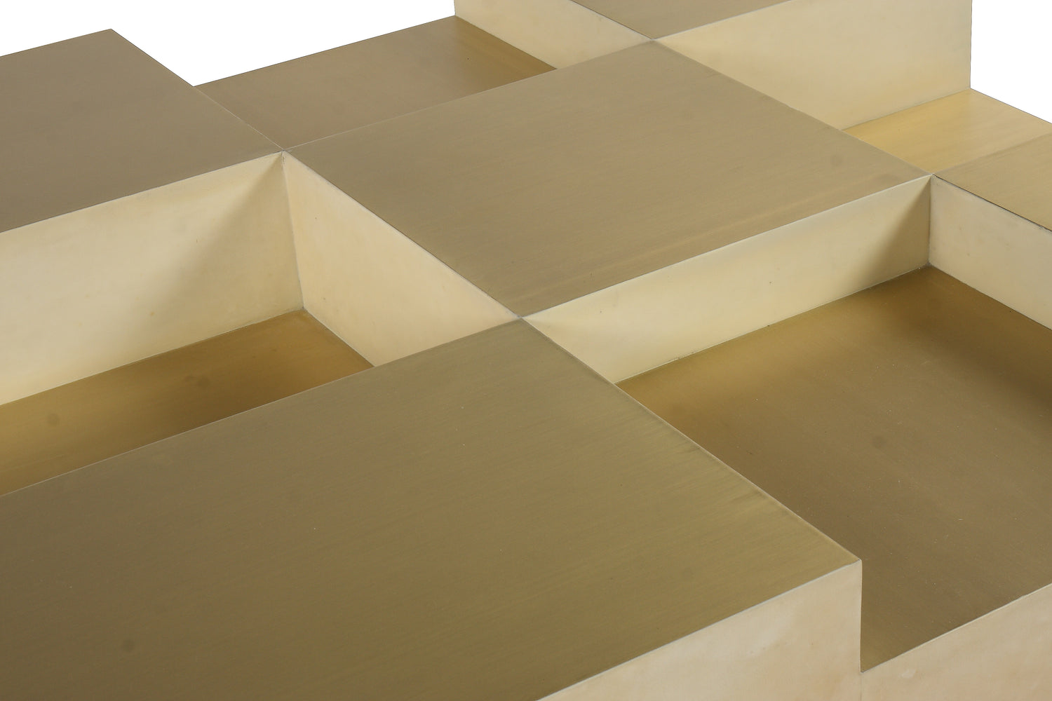 Mann Coffee Table (Natural Brass)
