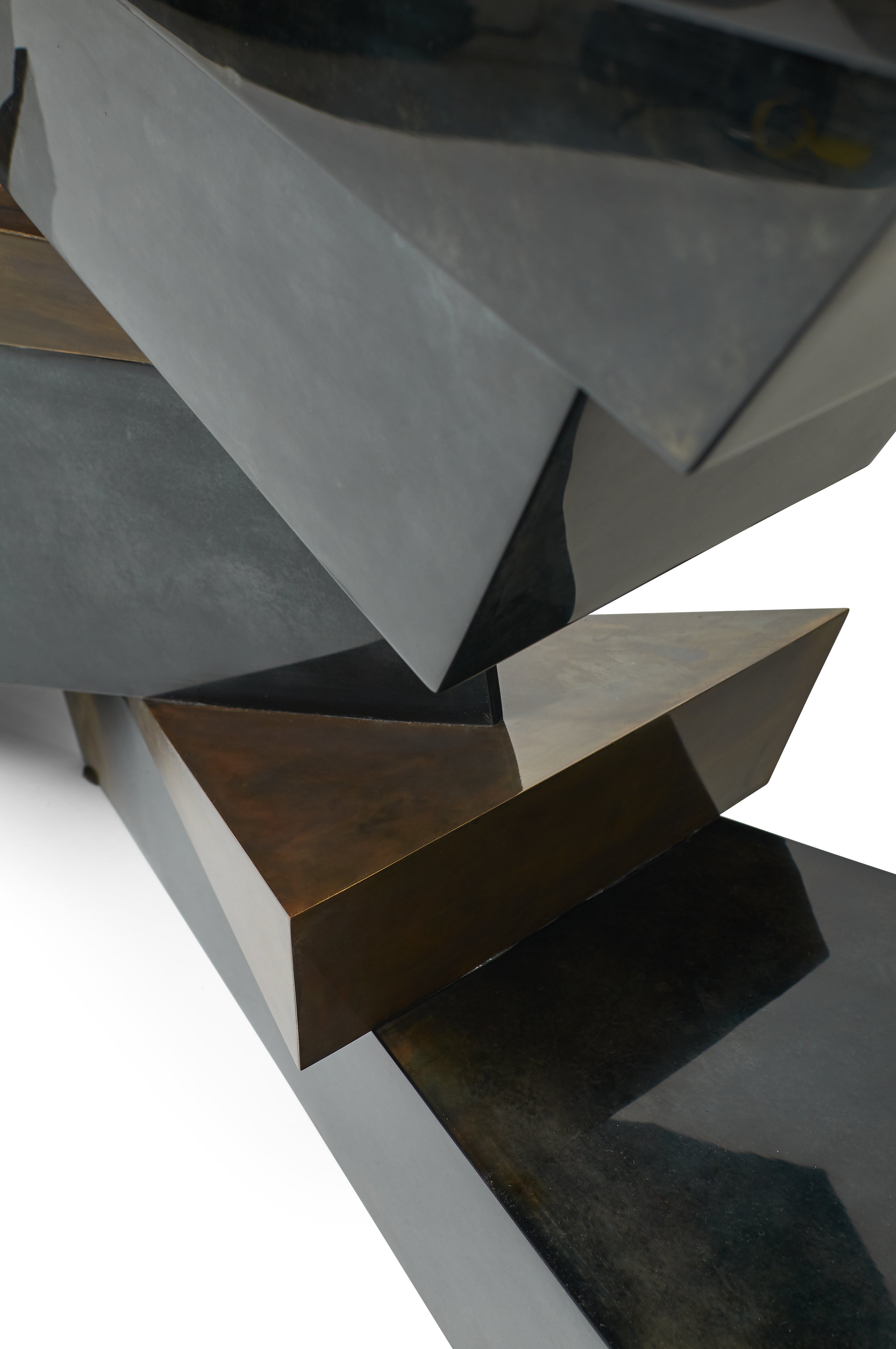 Plateau Console (Charcoal & Bronze)