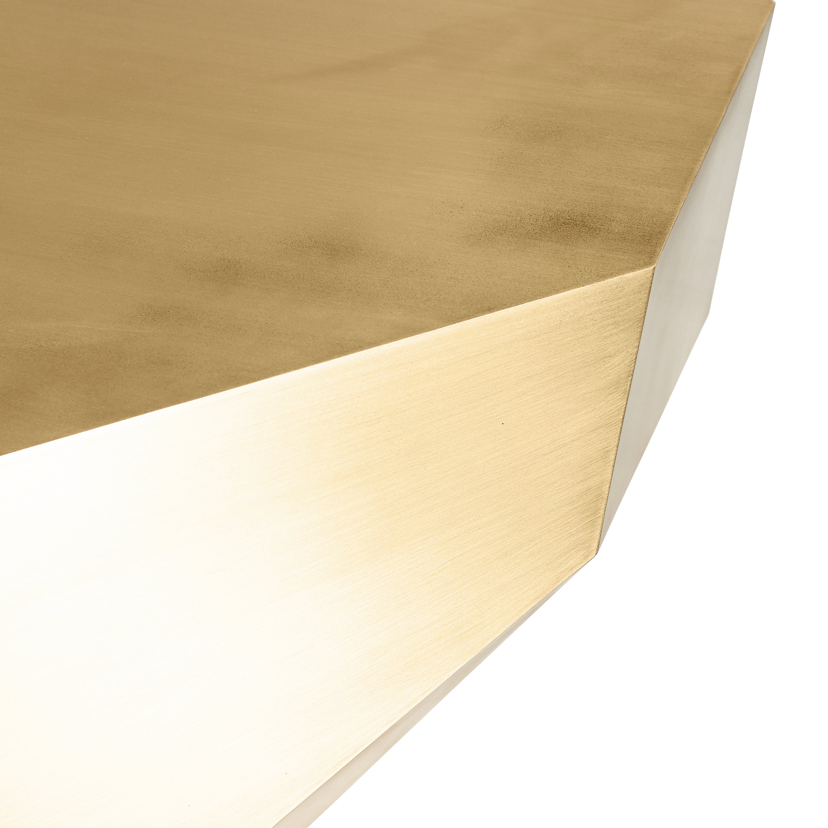 Popova Brass Desk (Brushed Matte Brass)