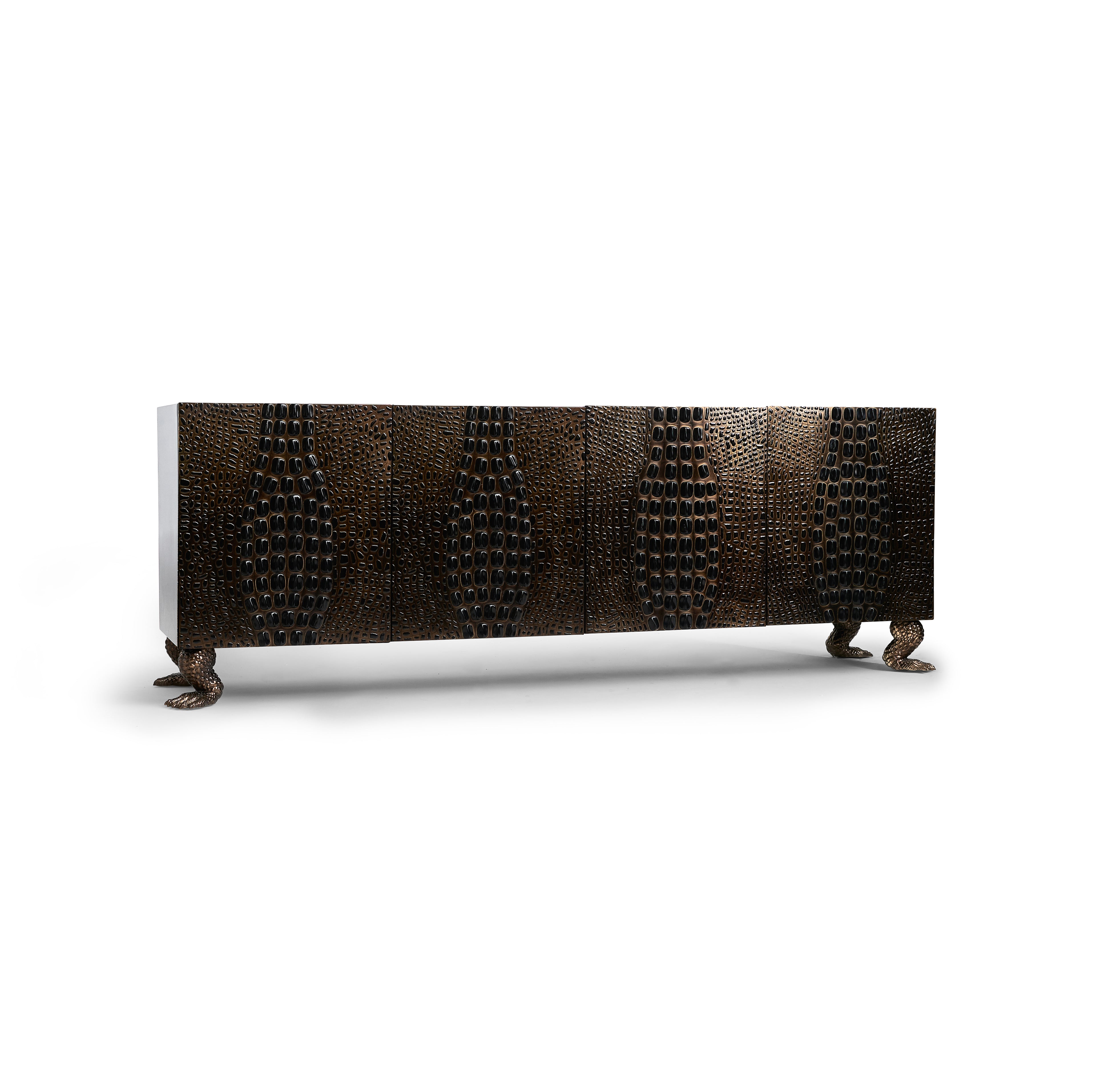 Crocodile Horn Back Credenza