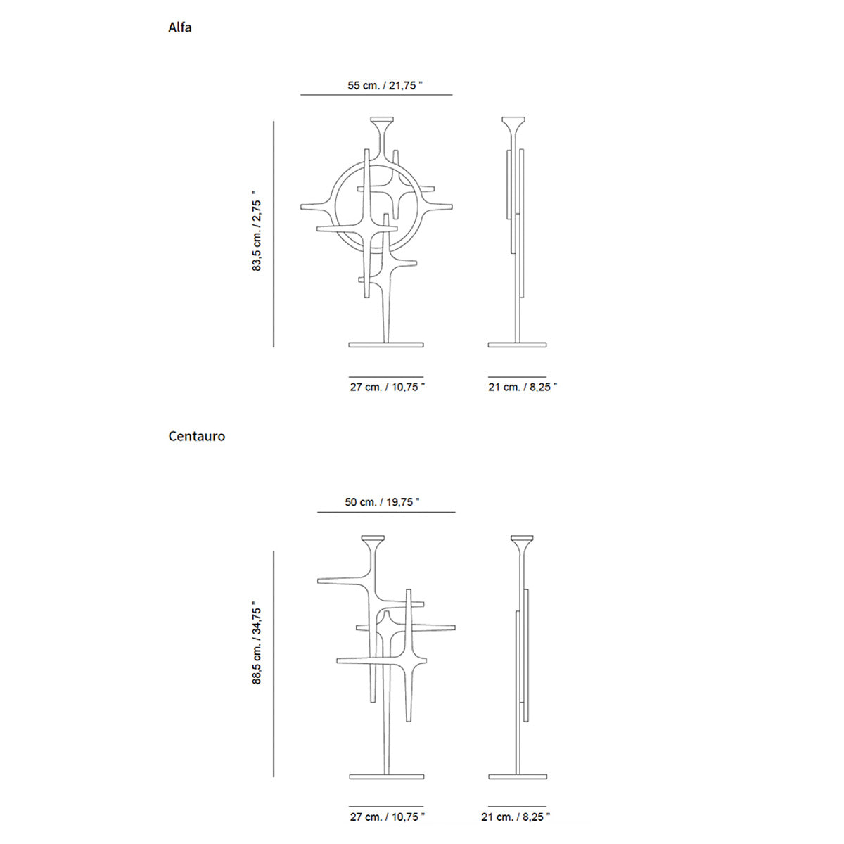 Alfa & Centauro Candelabra Set