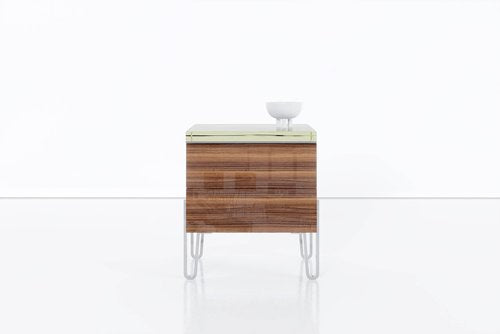 Ballena Side Cabinet with Glass Top