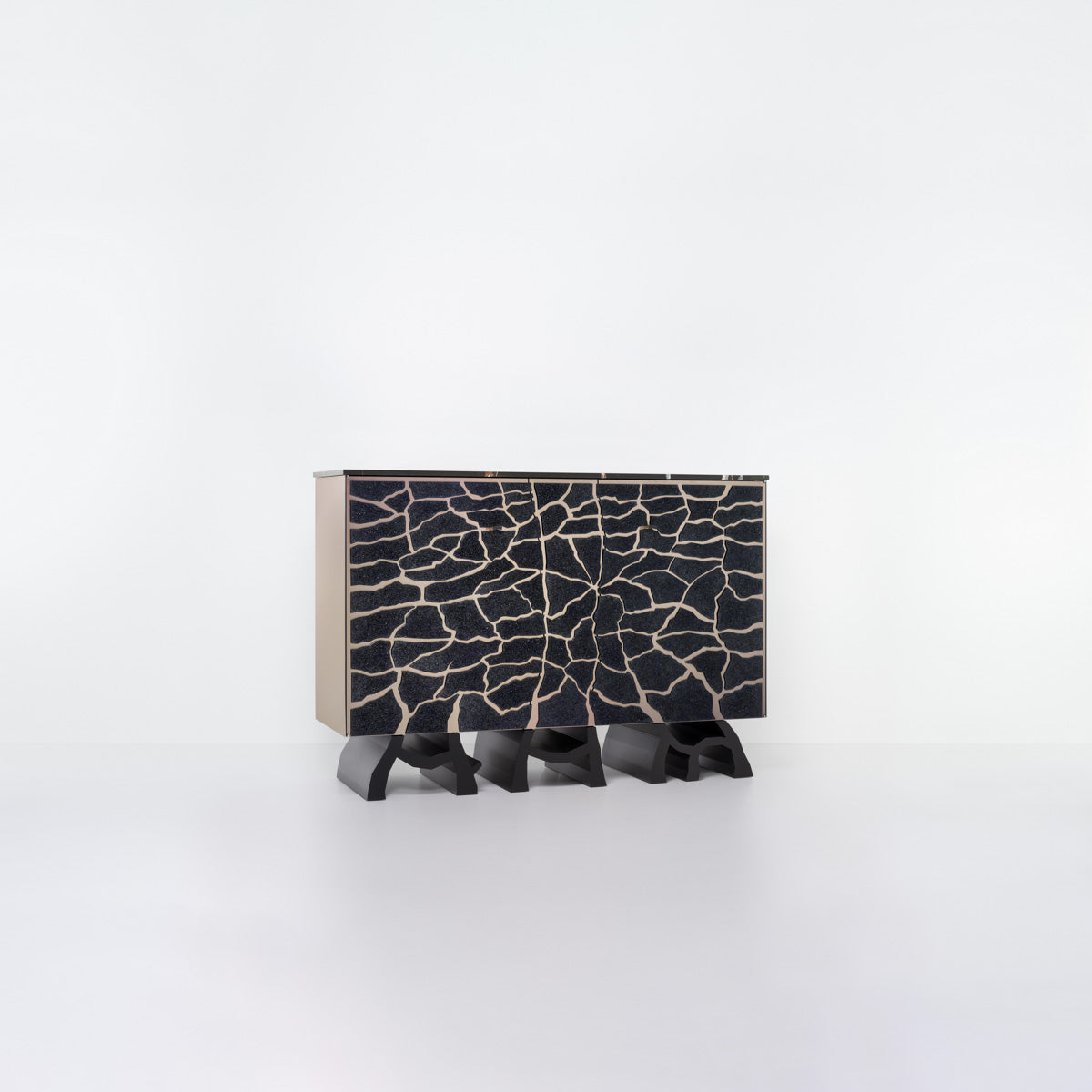 Black Hamada 2 Door Cabinet