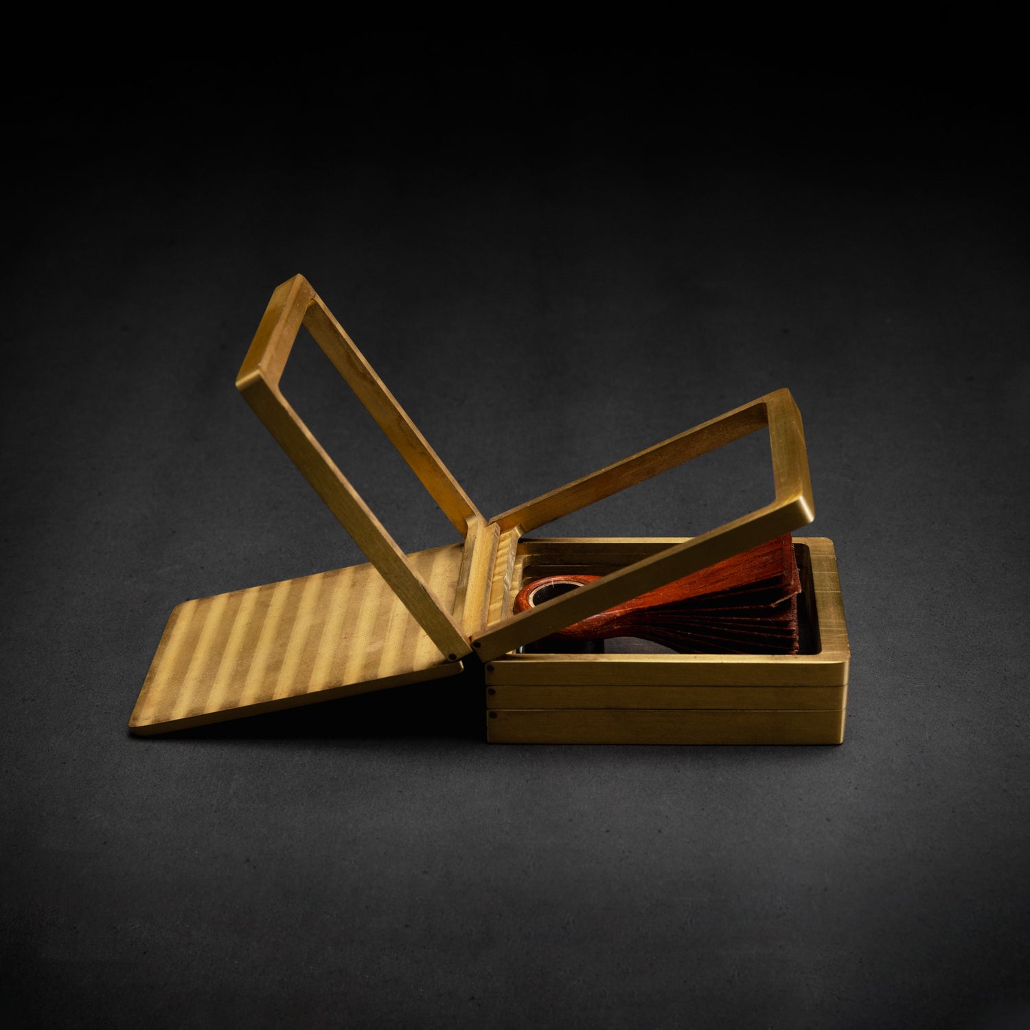 Brass Box & Wood Ring