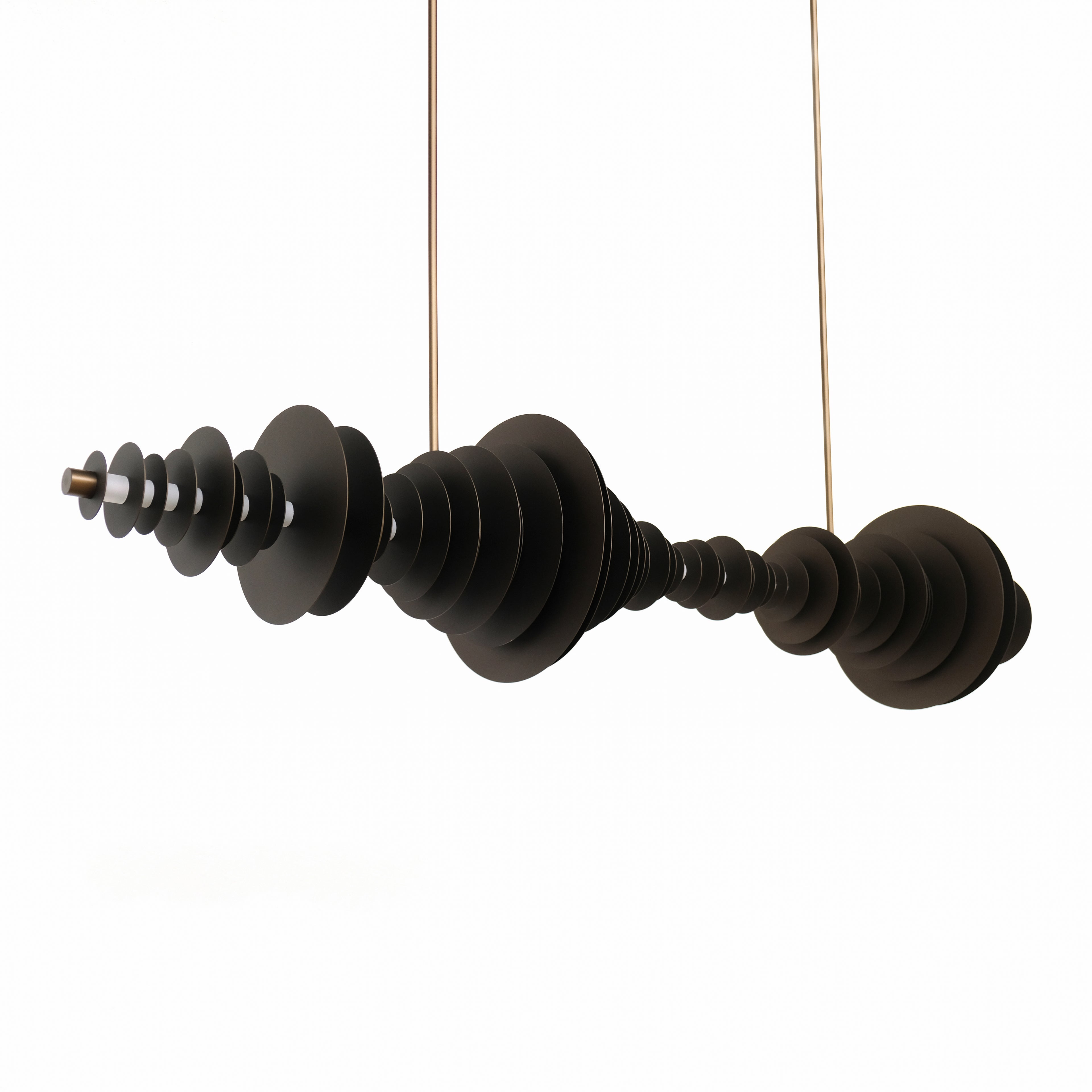 Gravity Ripples Metal Chandelier