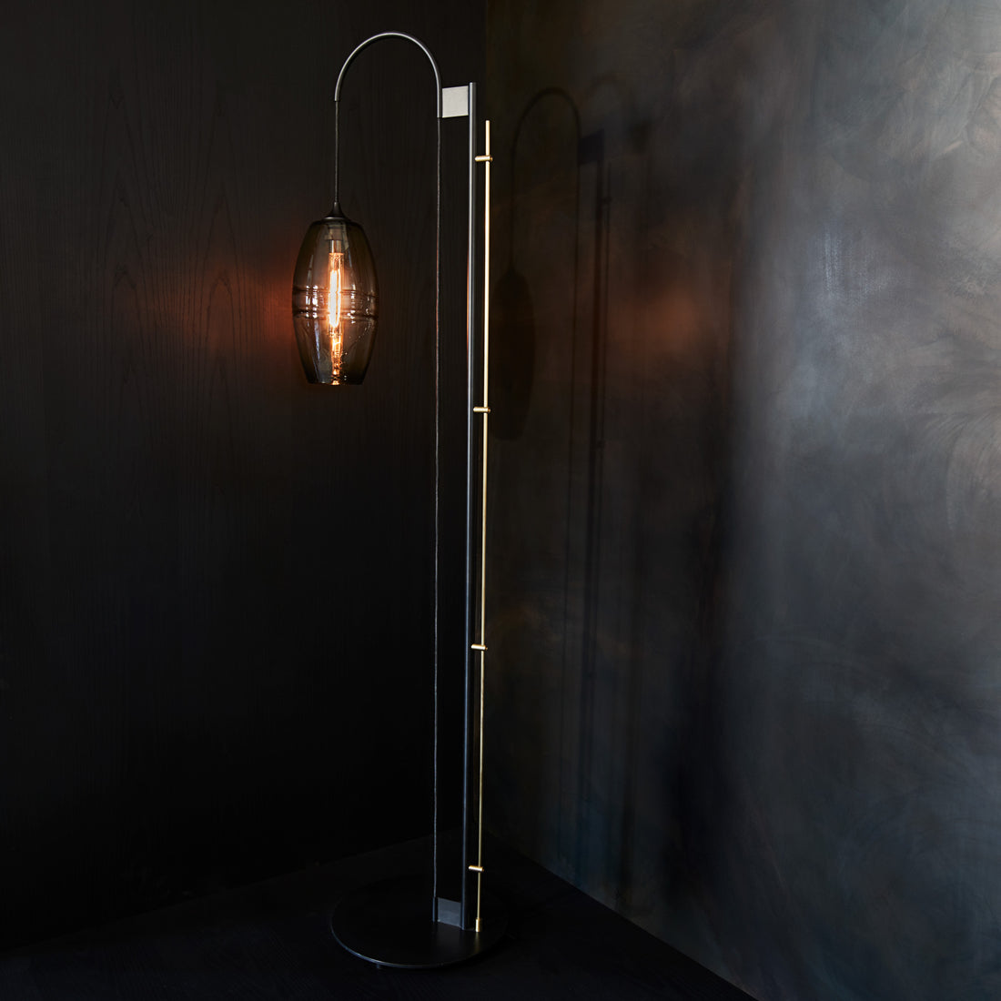 Clear Band Floor Lamp