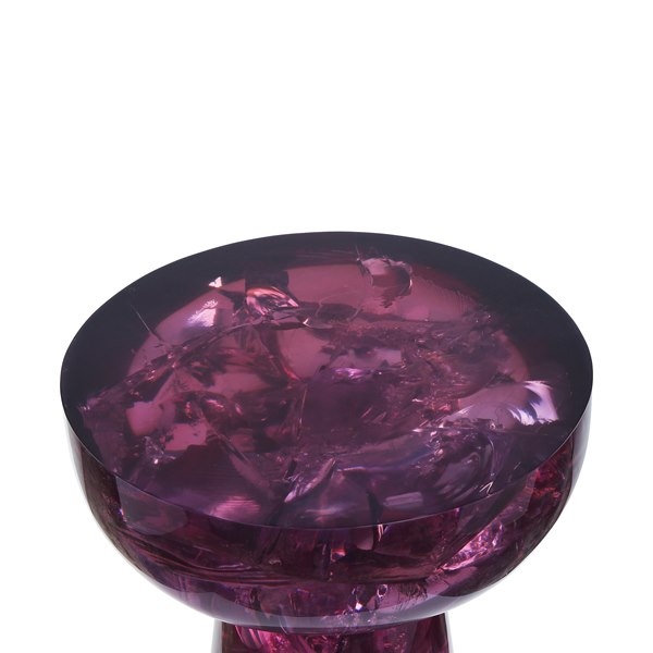 Ice Resin Clove Table (Purple Amethyst)