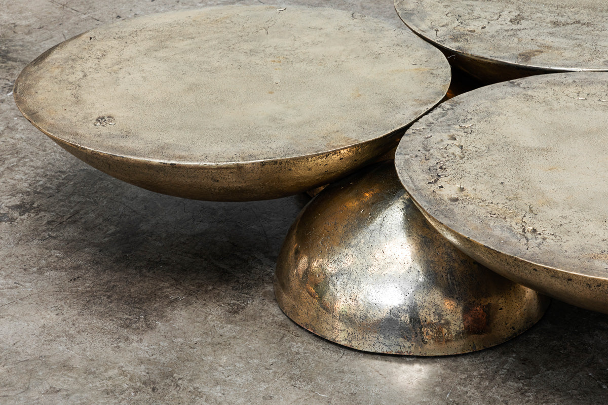 Copal Coffee Table Polished Bronze