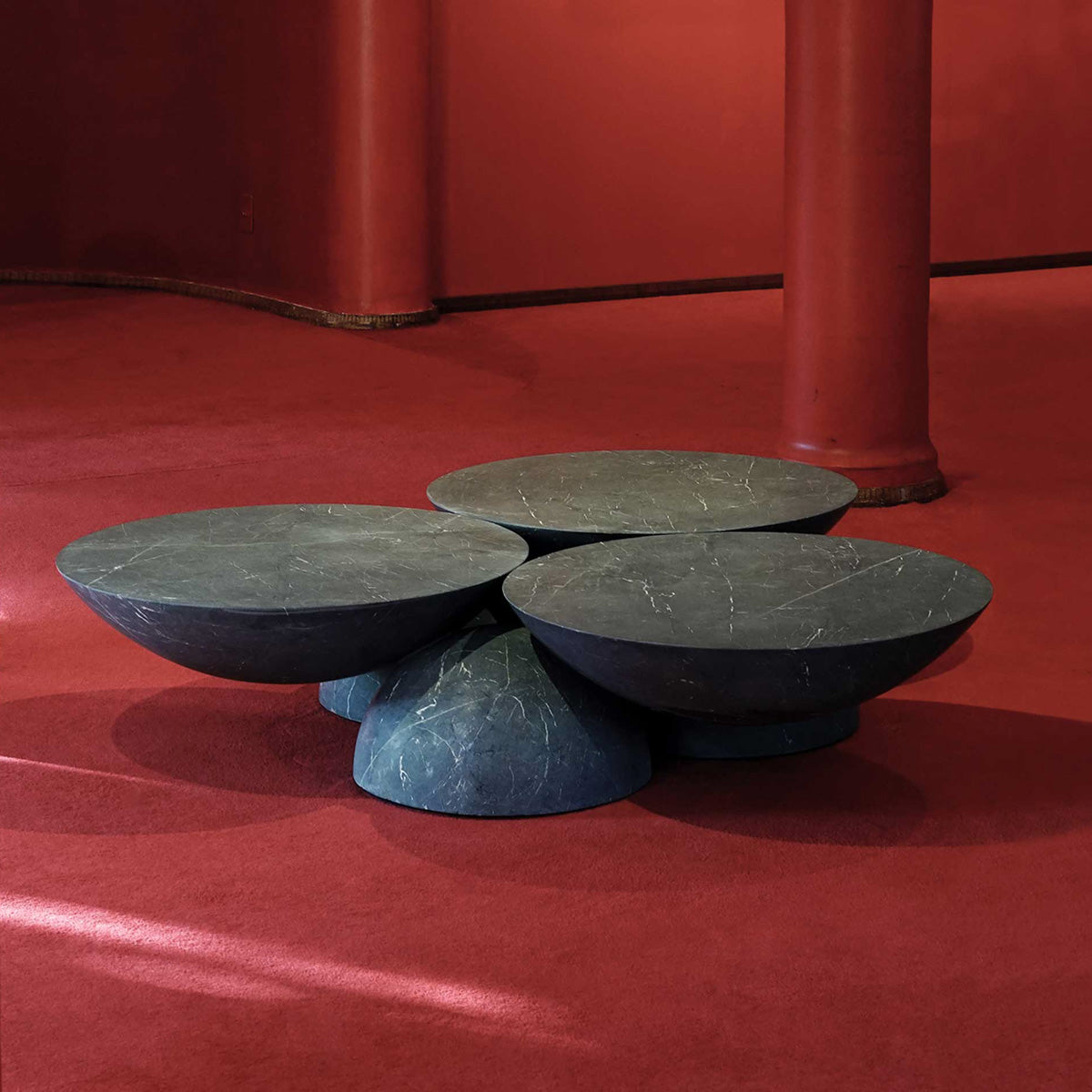 Copal Coffee Table in Green Tikal Marble