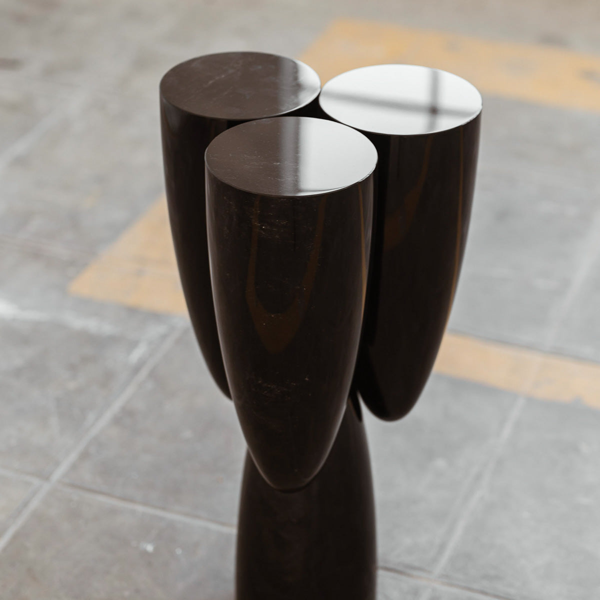 Copal Side Table in Obsidian