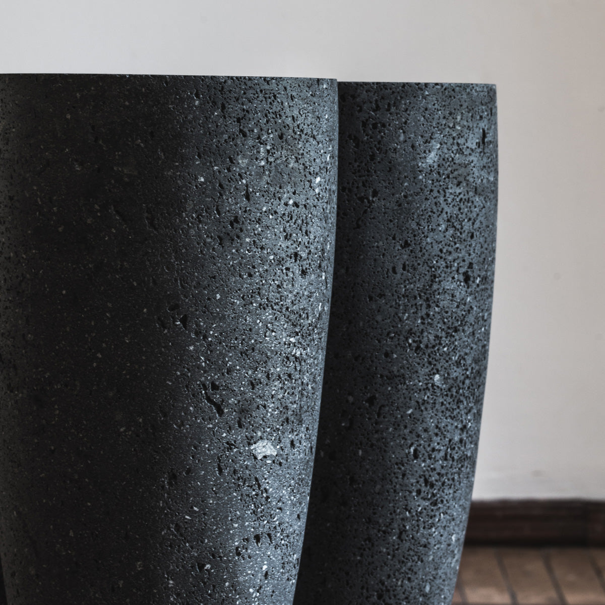 Copal Side Table in Volcanic Stone