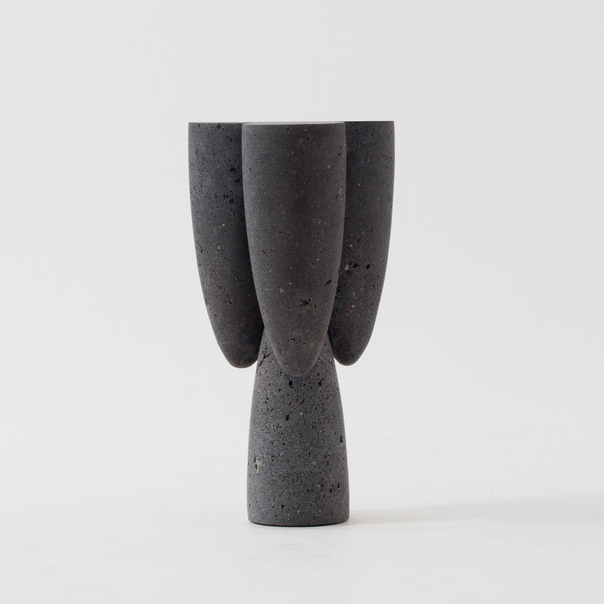 Copal Side Table in Volcanic Stone