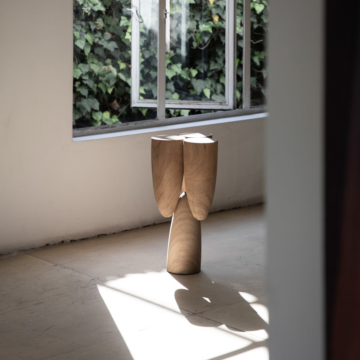 Copal Side Table in Parota Wood