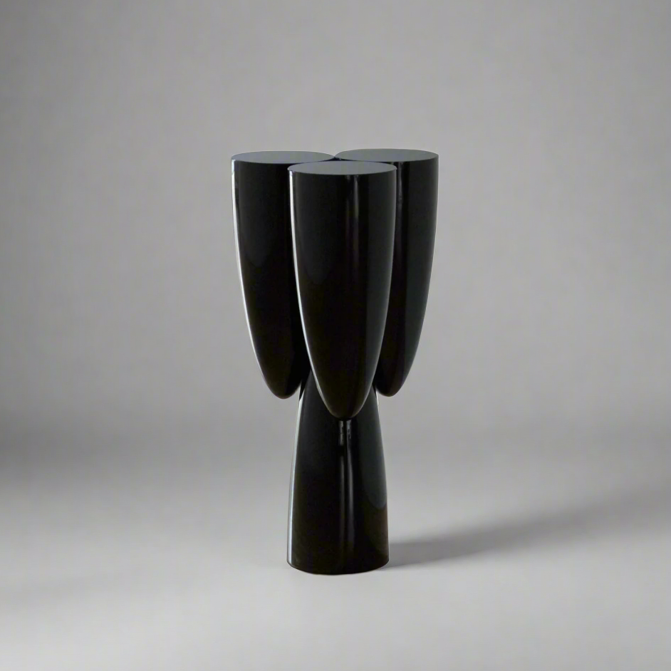Copal Side Table in Obsidian