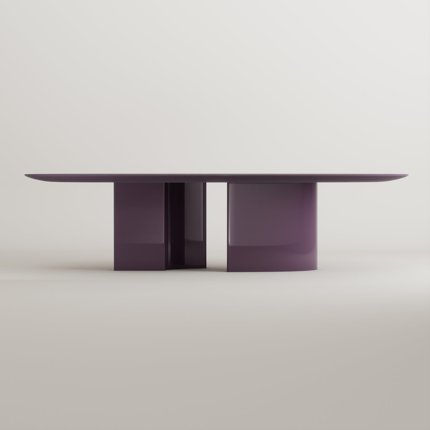 Eternel Sans Temps Dining Table Oval - Piano Lacquer Provence