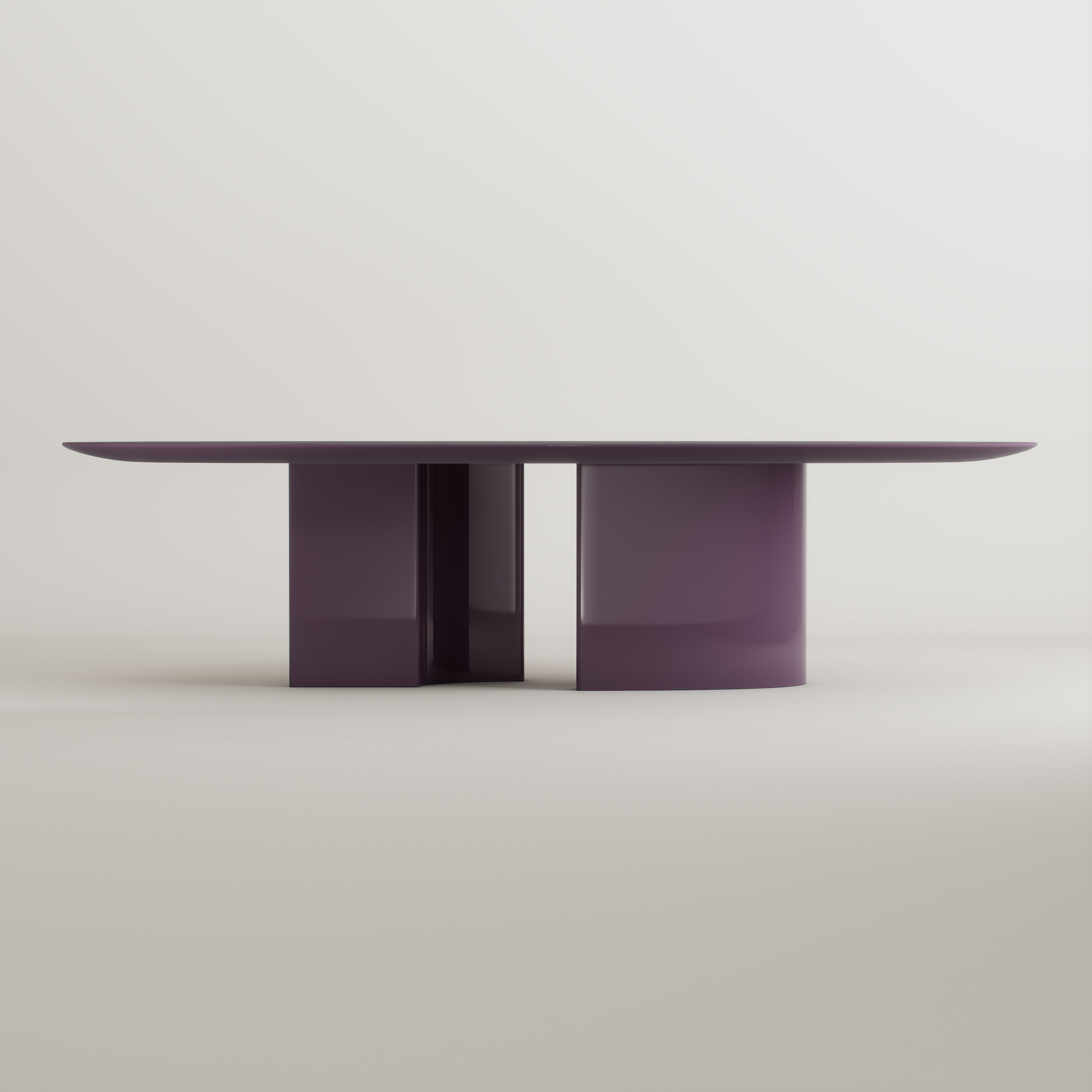 Eternel Sans Temps Dining Table Oval - Piano Lacquer Provence