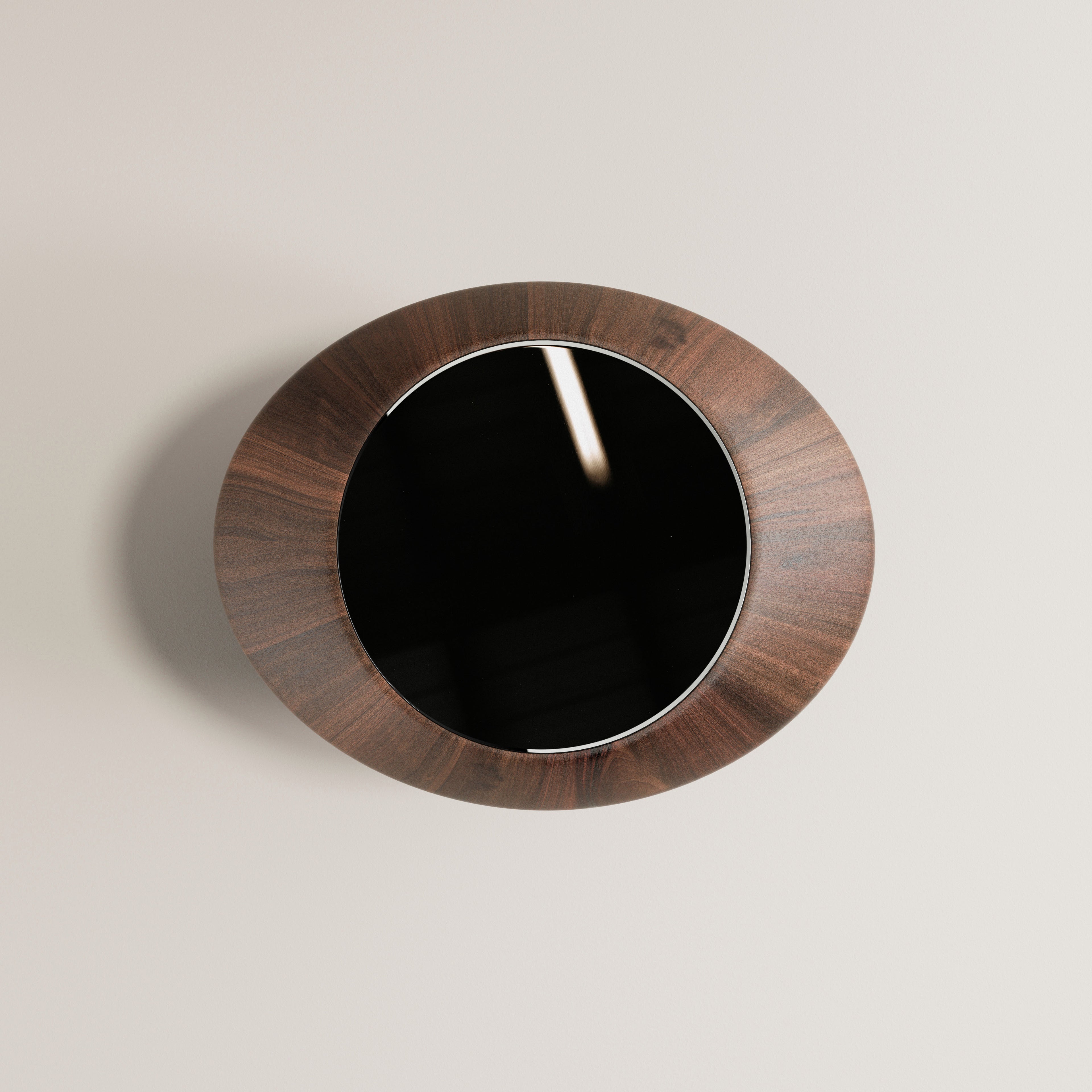 Eternel Sans Temps Side Table - Walnut and Stainless Steel