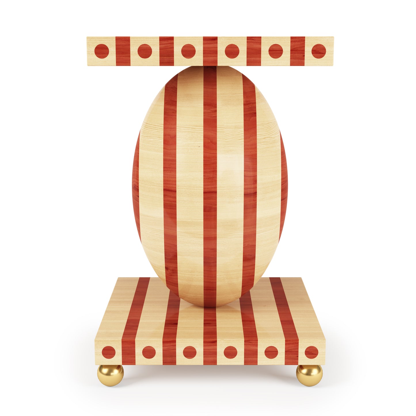 Striped Side Table