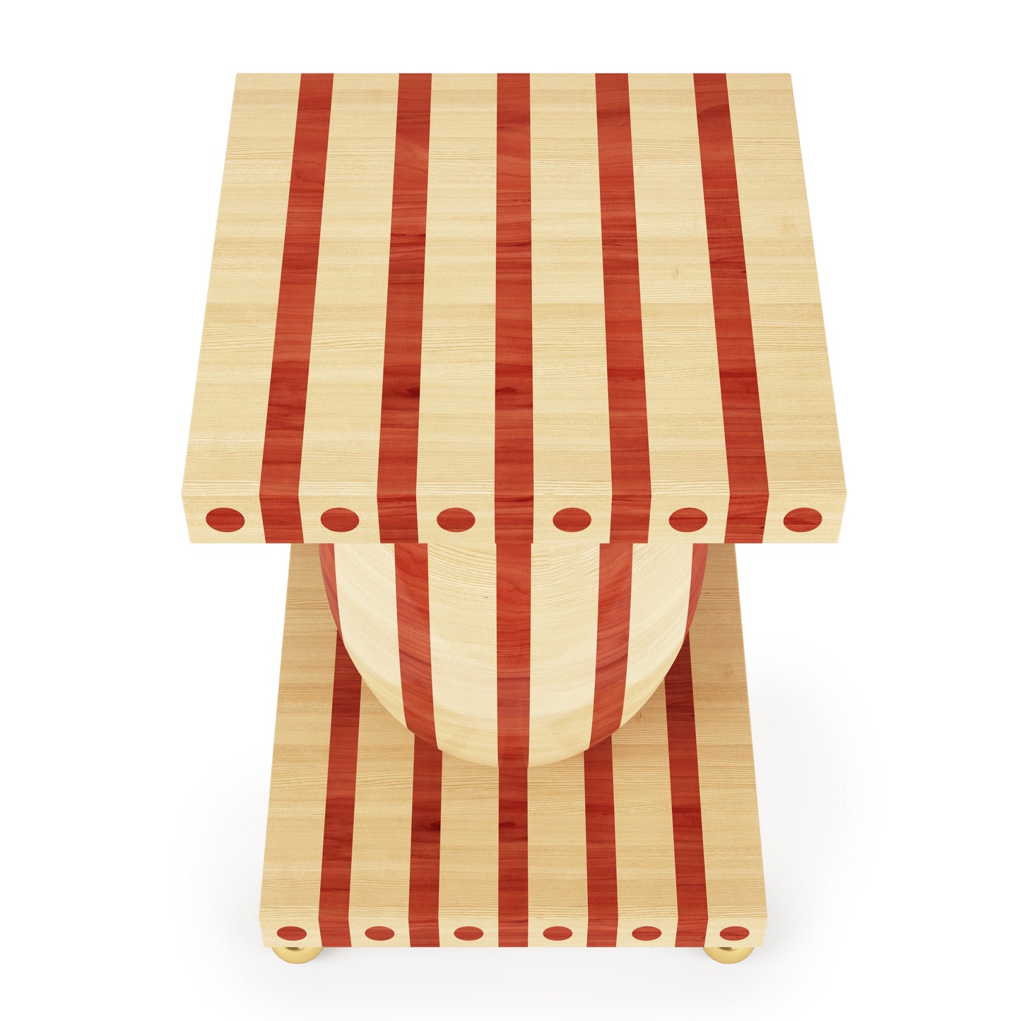 Striped Side Table