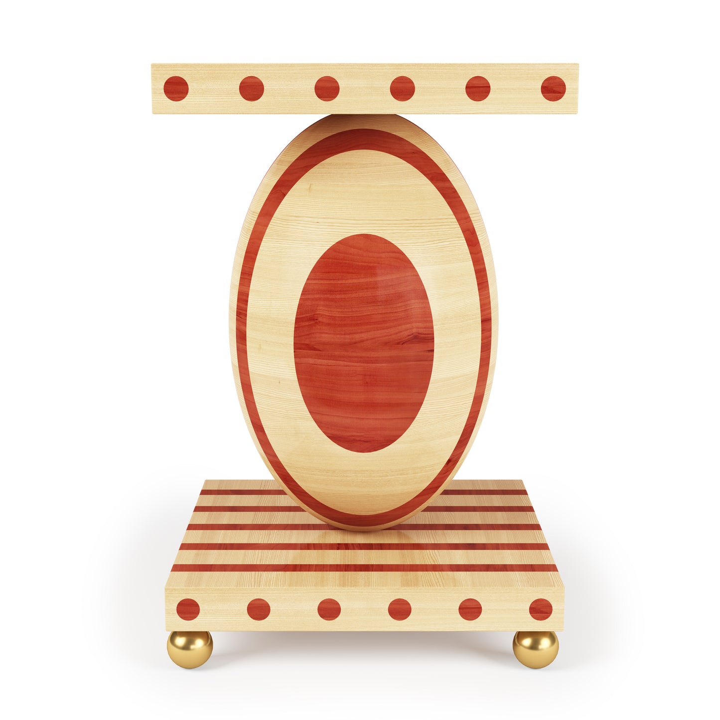 Striped Side Table