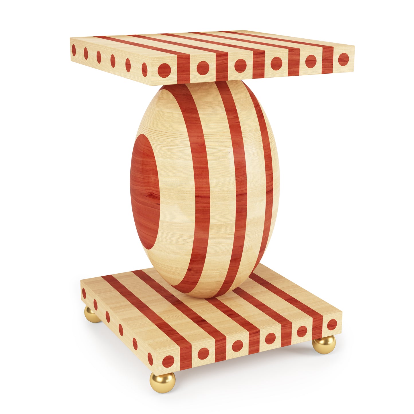 Striped Side Table
