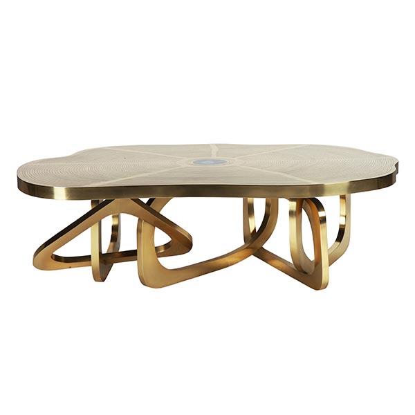 Etched Brass Olivers Coffee Table