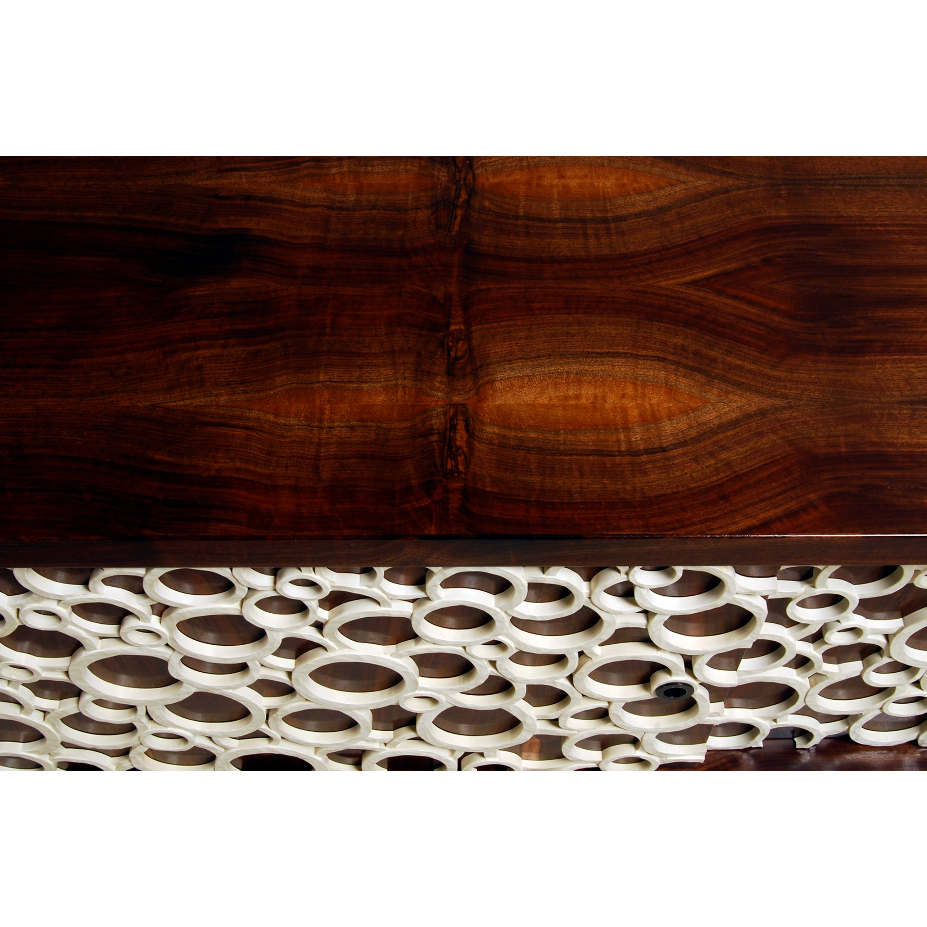 Interlocking Sideboard in Claro Walnut
