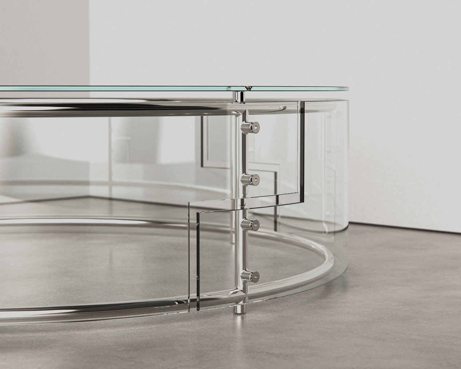Looking Glass Coffee Table Round