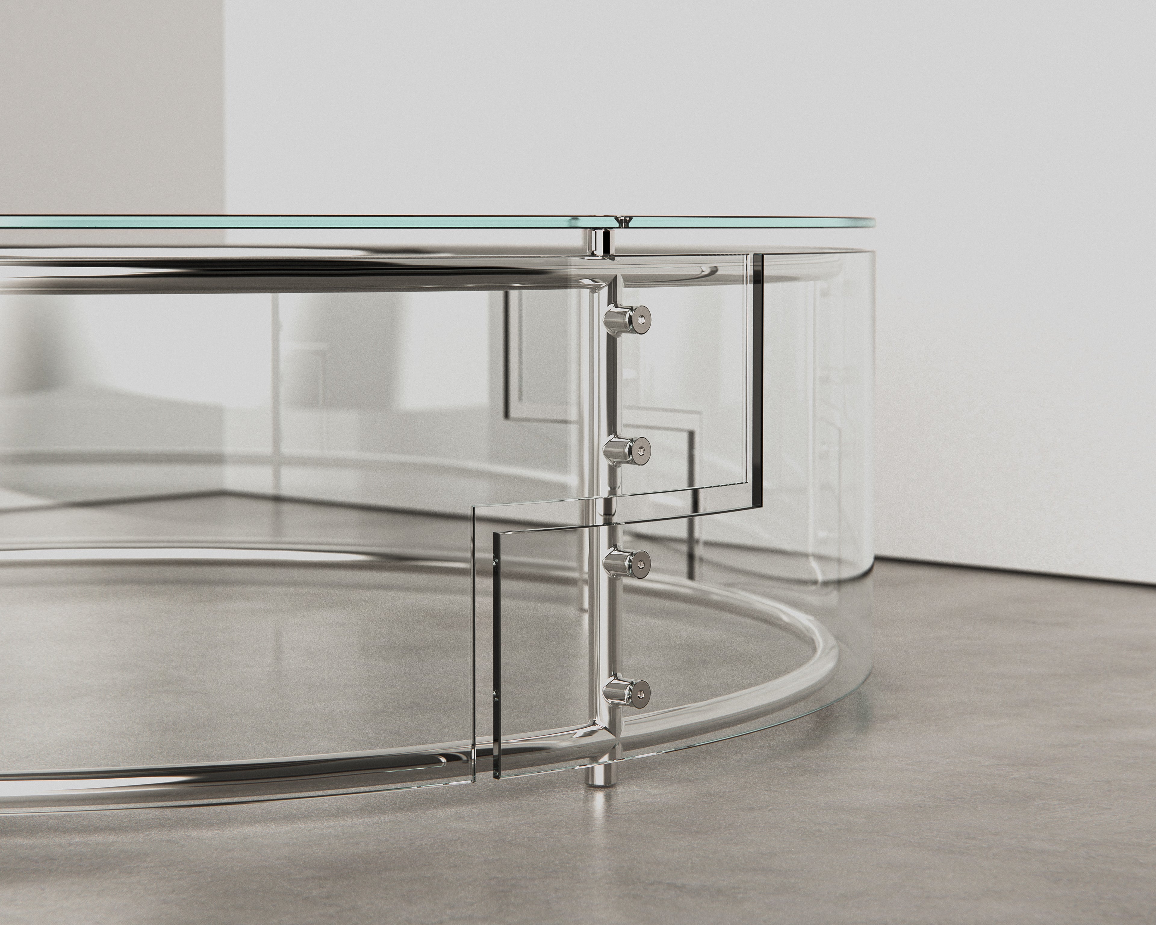 Looking Glass Coffee Table Round