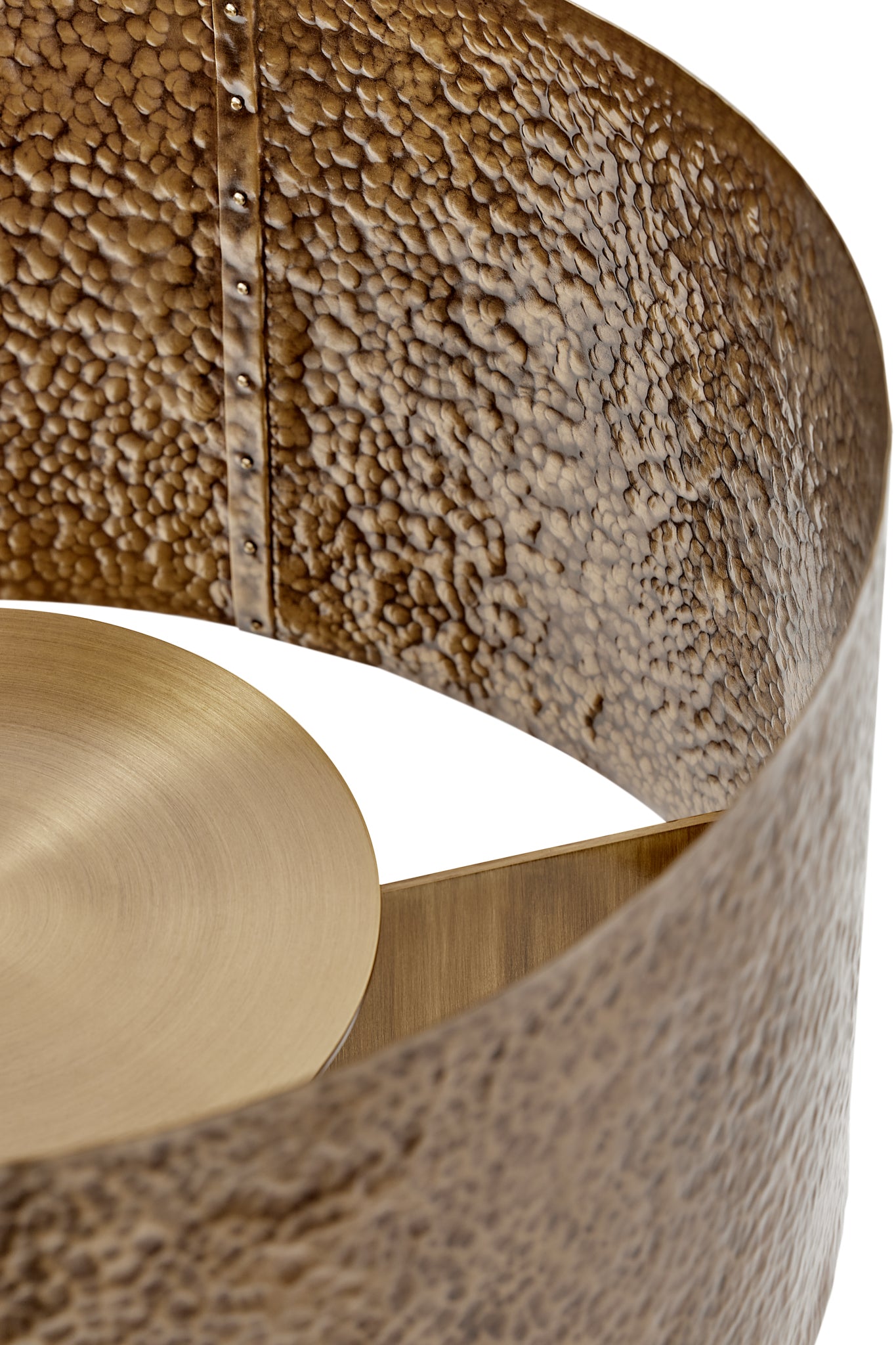 Law & Disorder Table Lamp - Hammered Brass