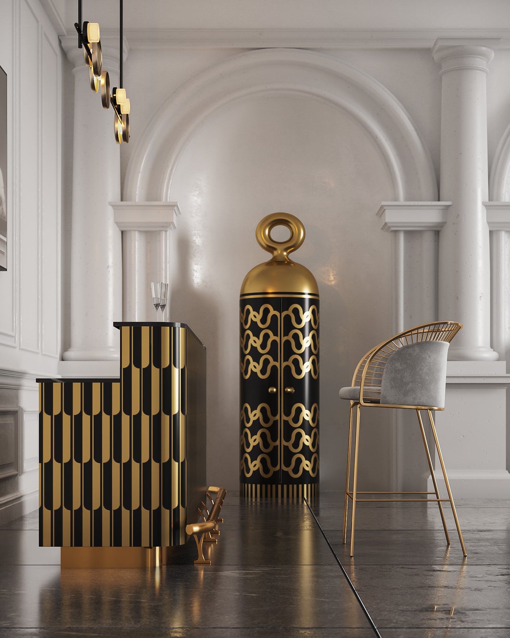 Madame Verdoux Bar Cabinet