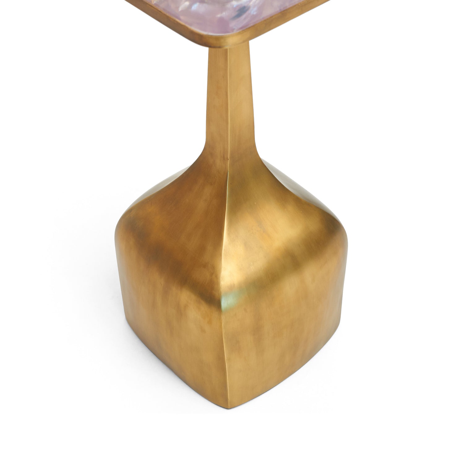 Oomo Side Table (Pink Champagne - Vintage Brass)