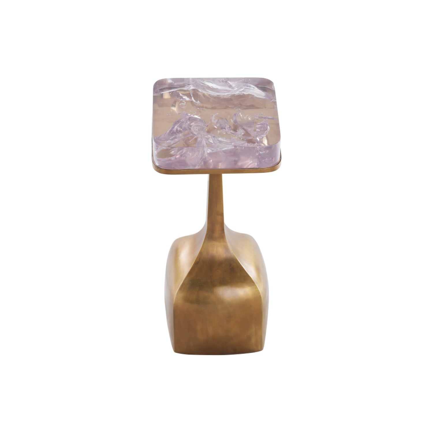 Oomo Side Table (Pink Champagne - Vintage Brass)