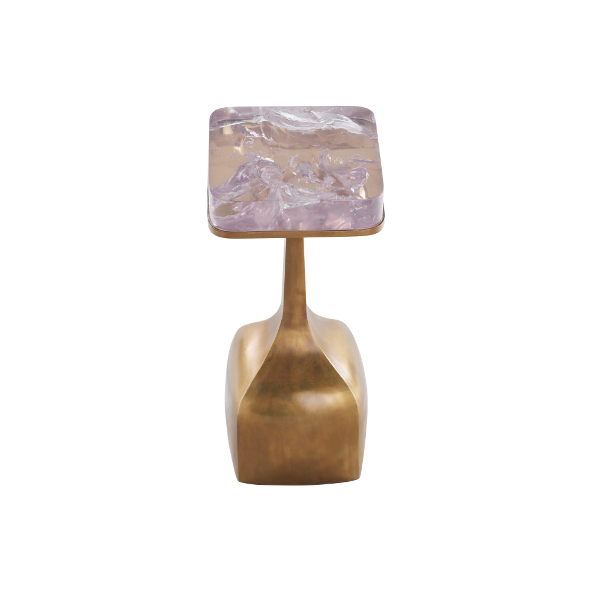 Oomo Side Table (Pink Champagne - Vintage Brass)