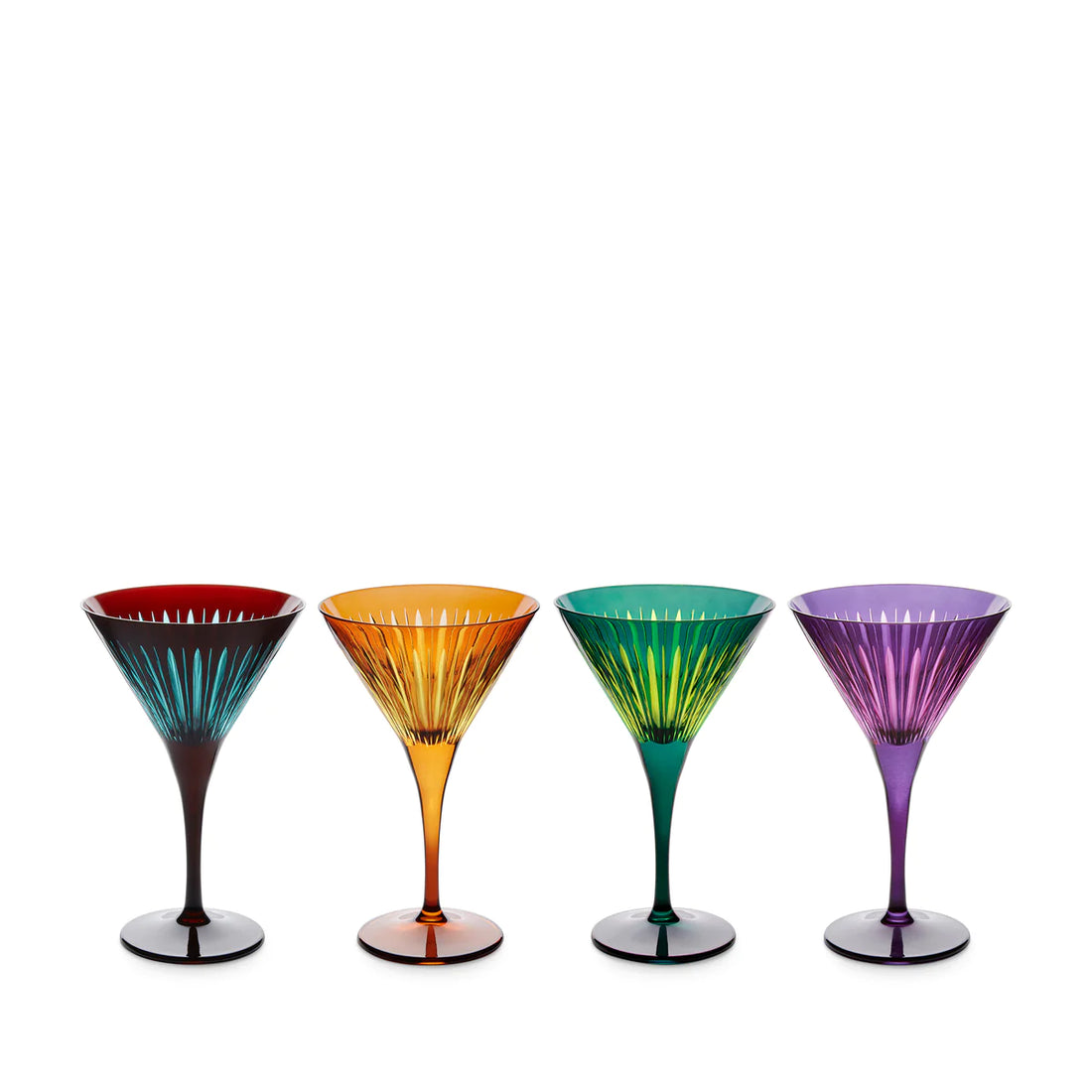 Prism Martini Glasses Assorted