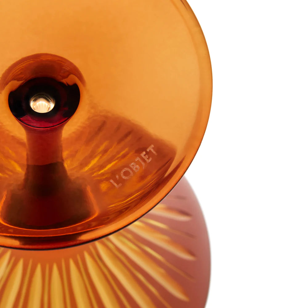 Prism Wine Glasses Amber