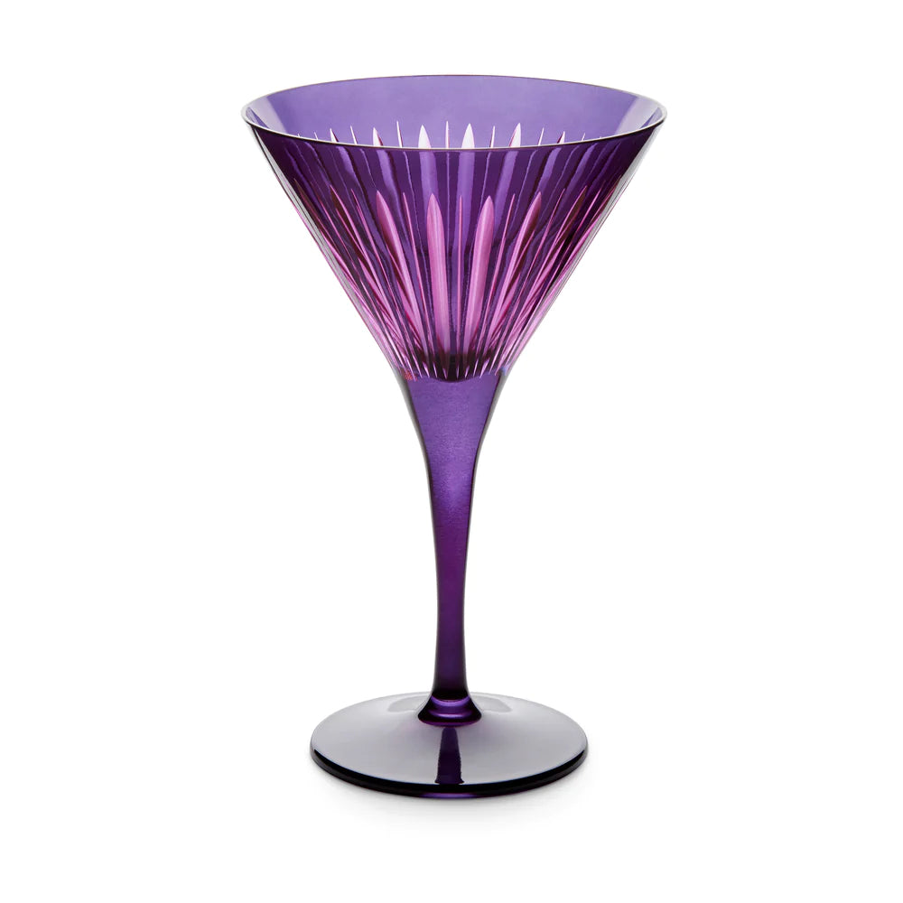 Prism Martini Glasses Purple