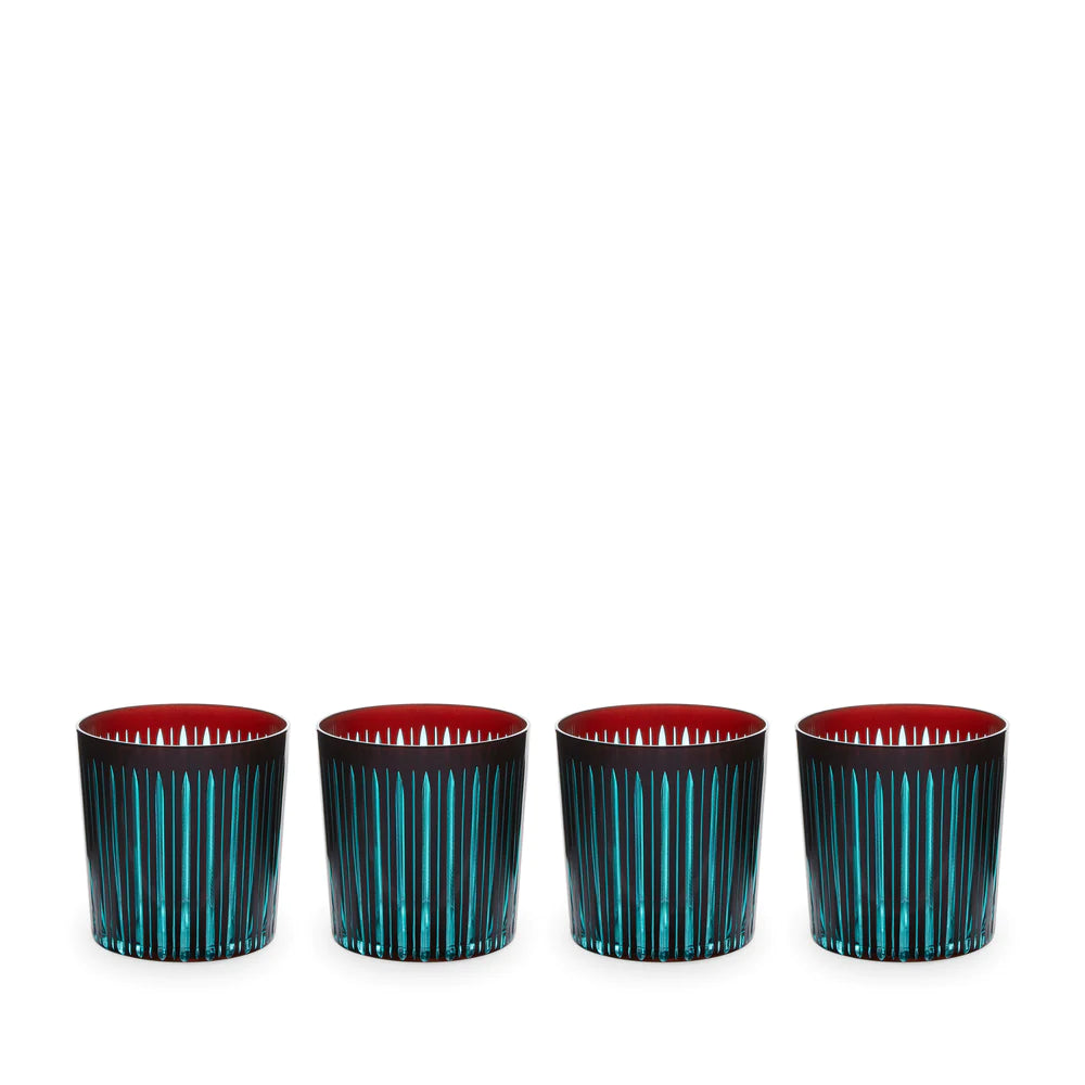 Prism Double Old Fashioned Glasses Bordeaux