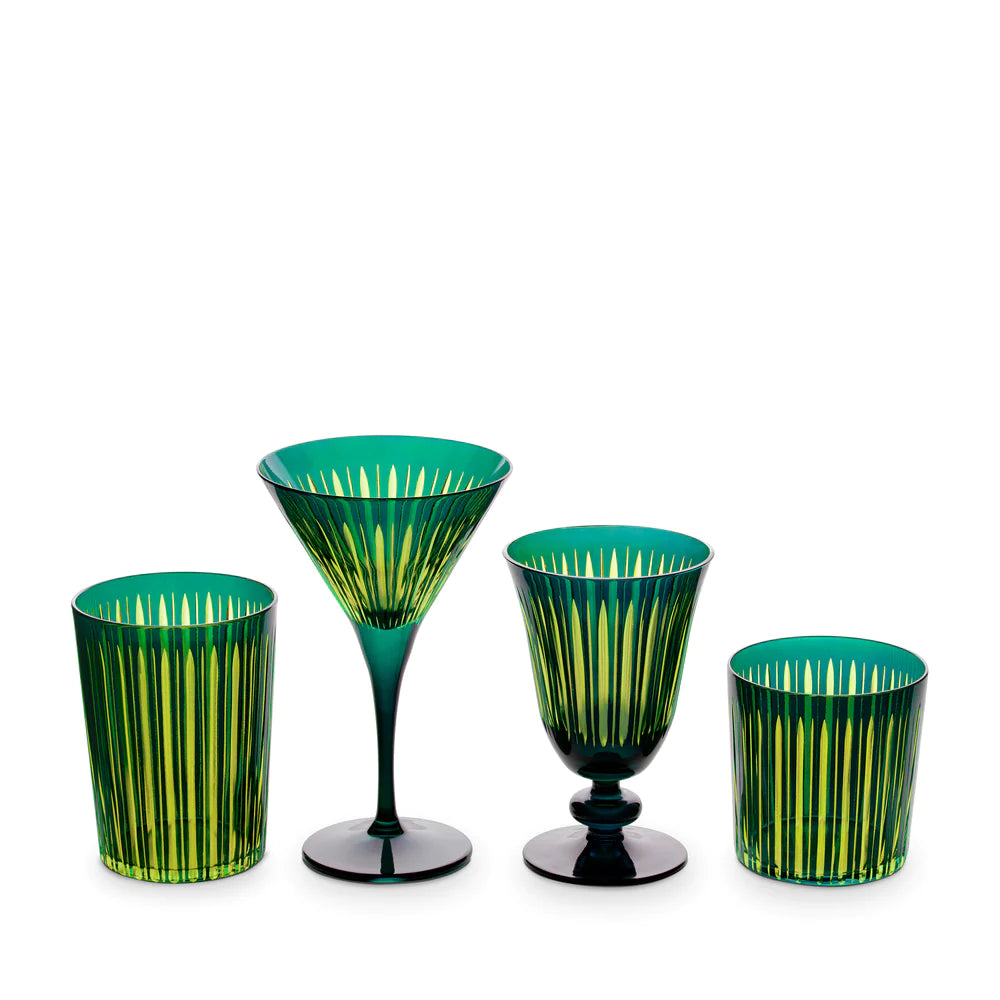 Prism Double Old Fashioned Glasses Green
