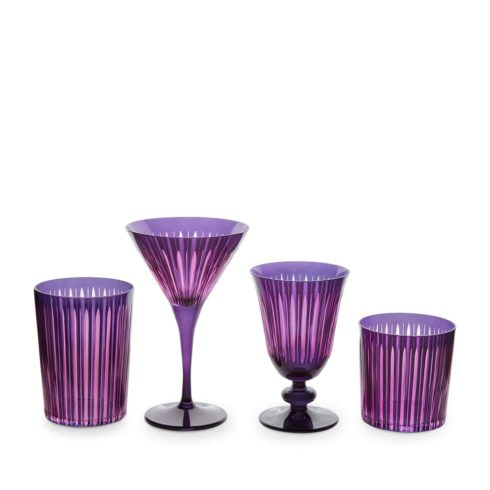 Prism Martini Glasses Purple