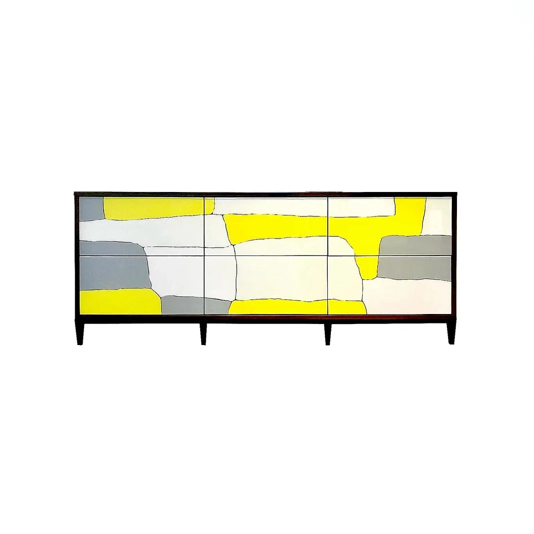 Panel Abstract Credenza