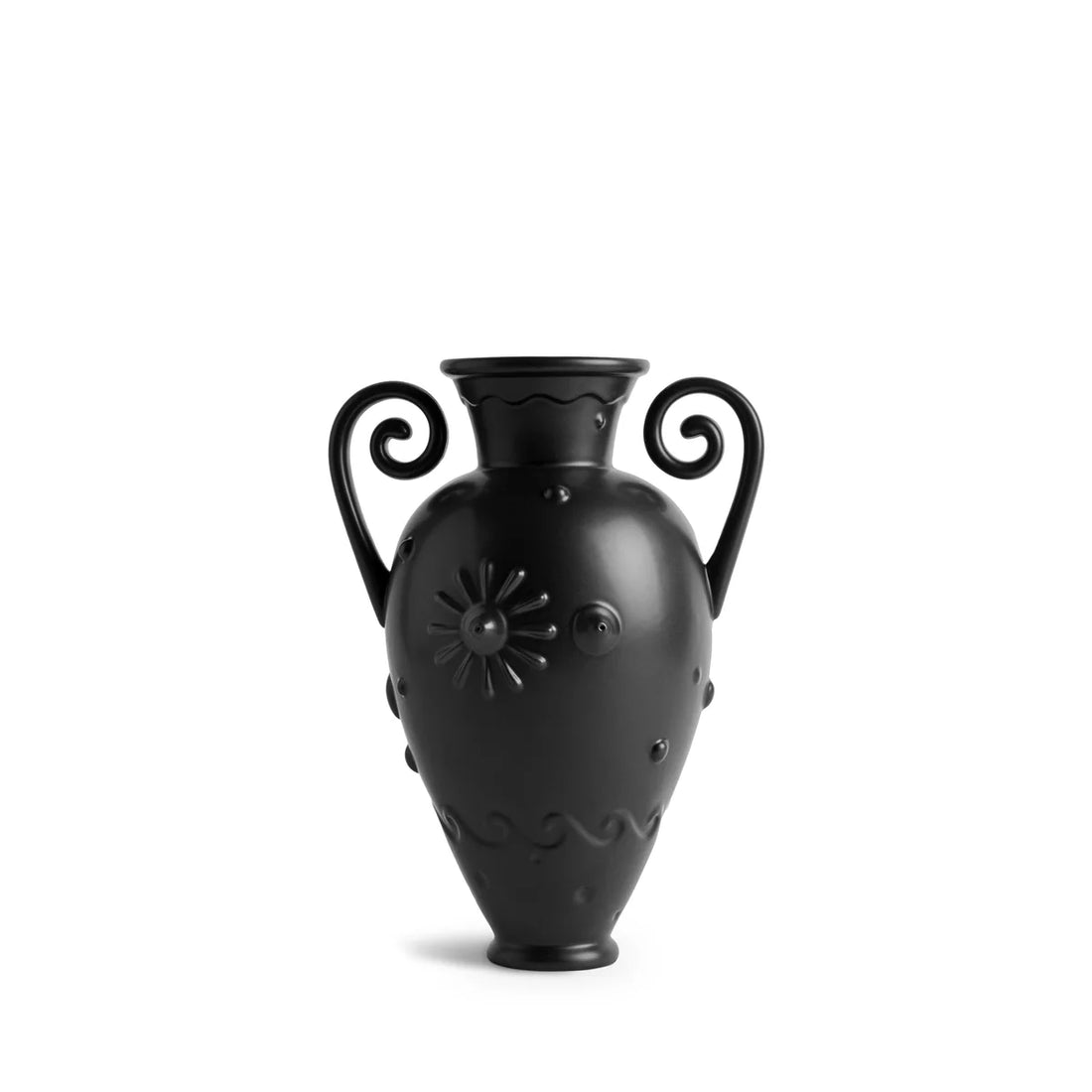 Pantheon Orpheus Amphora Vase Black