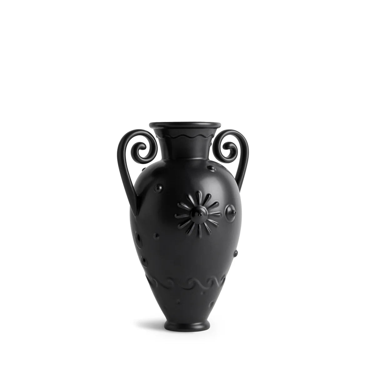 Pantheon Orpheus Amphora Vase Black