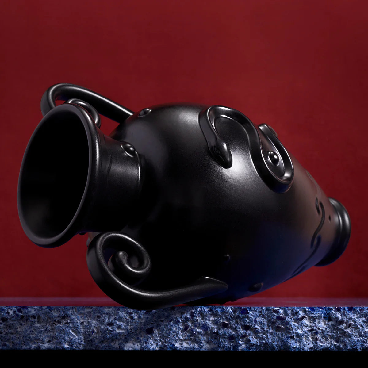 Pantheon Orpheus Amphora Vase Black