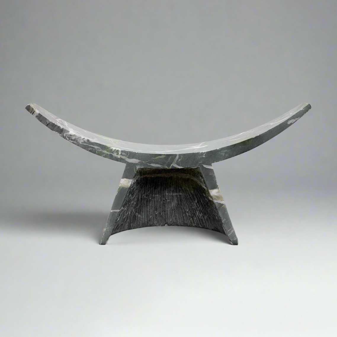 Partera Stool in Tikal Green Marble