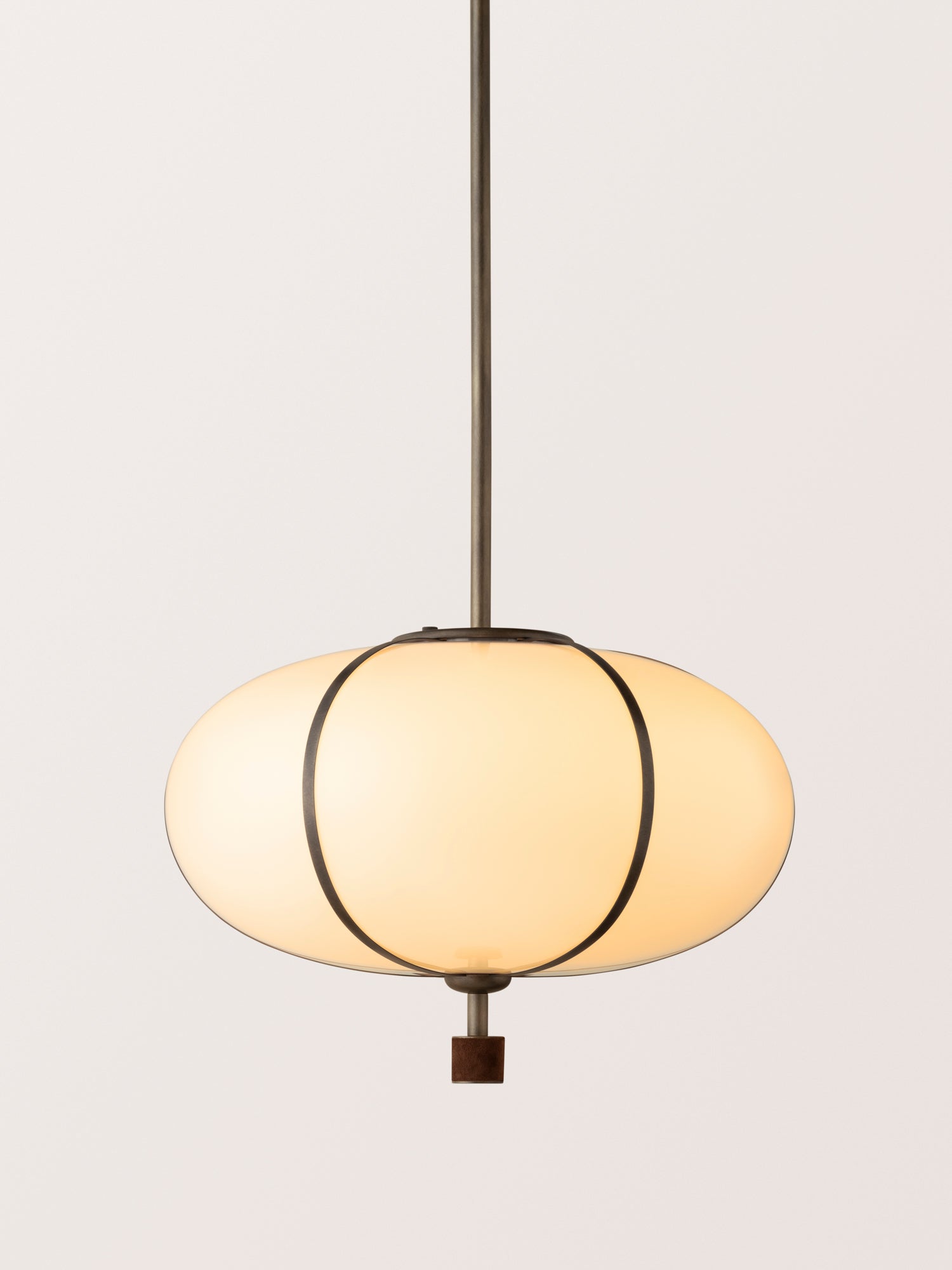 Rib Pendant Large Ellipse