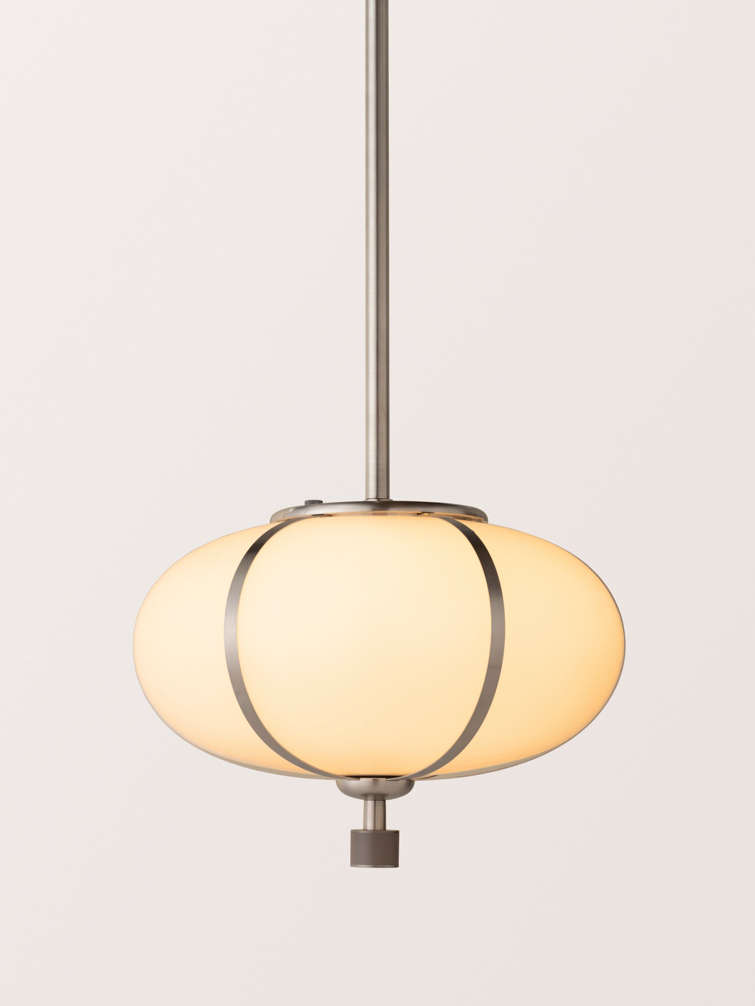 Rib Pendant Small Ellipse
