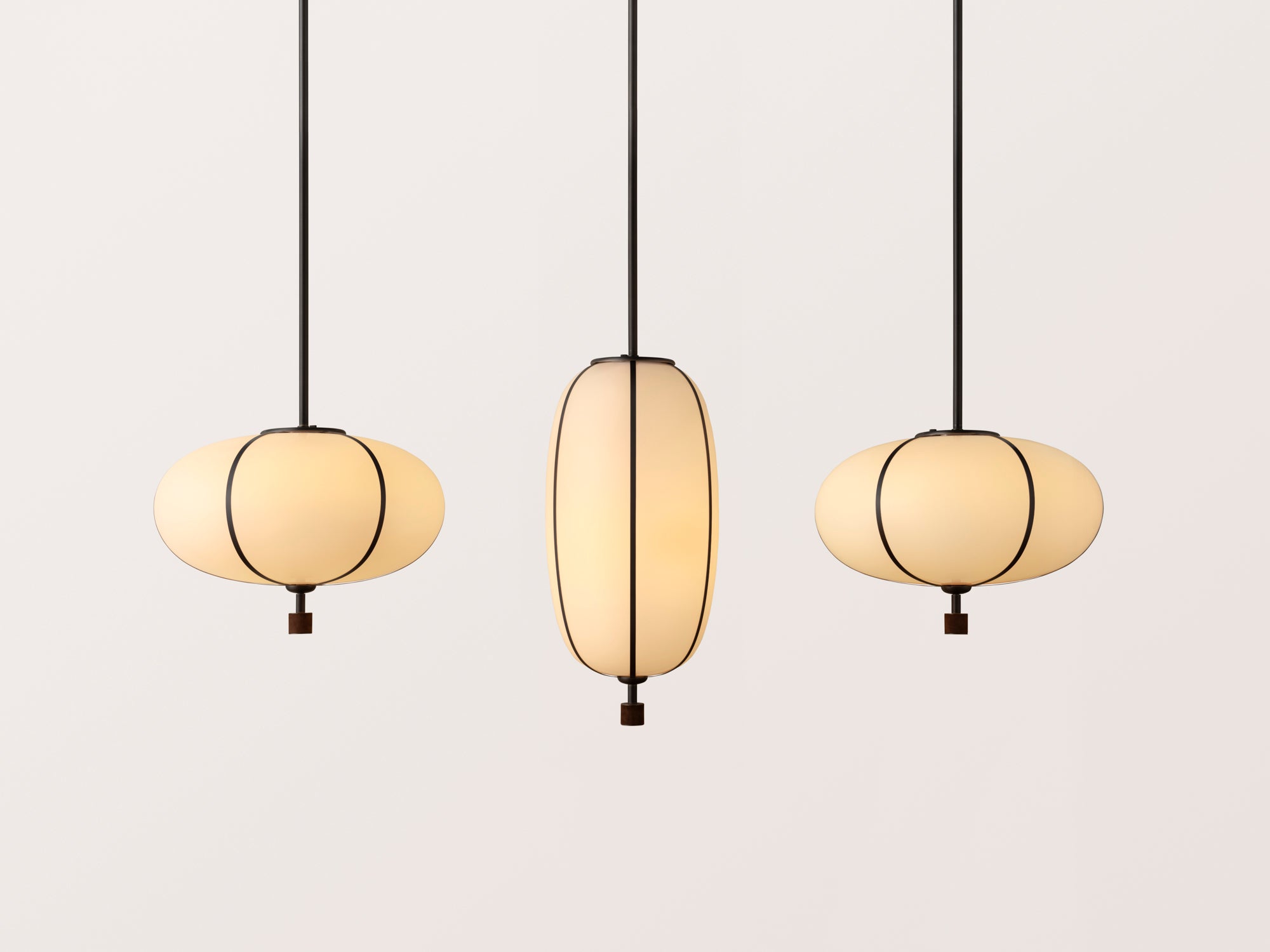 Rib Pendant Large Ellipse
